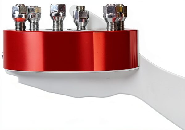 2" Wheel Spacer Rough Country 1101RED Machined Aluminum Pair-2