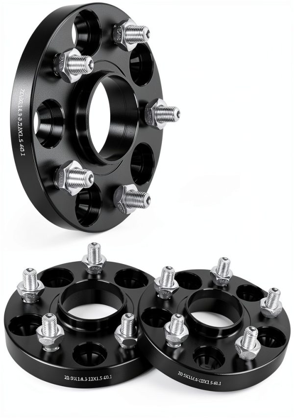 EVIL ENERGY Wheel Spacers 5x4.5 20mm Hubcentric Aluminum Black 1.5in-0