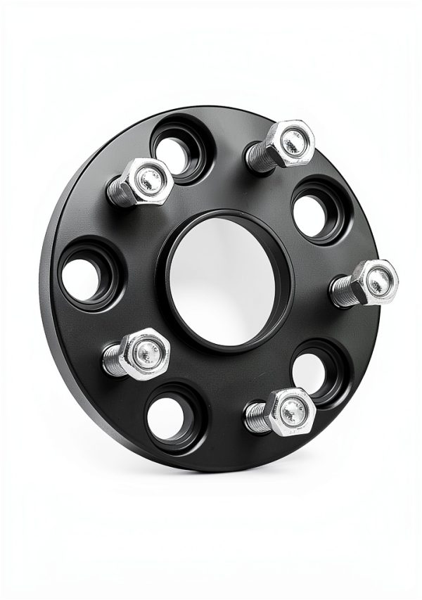 KAX 5x4.5 Wheel Spacer 15mm Thick Black M12x1.5 Forged Aluminum-1