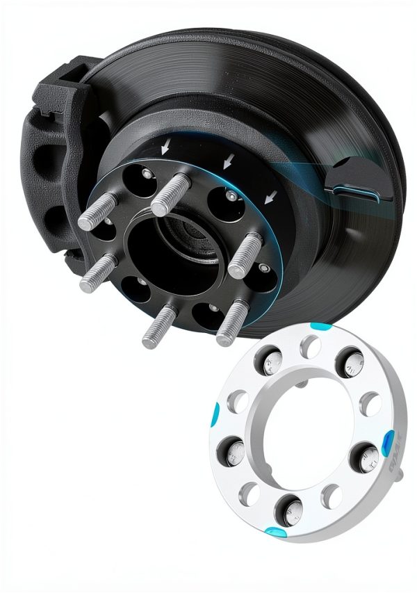 Orion Motor Tech 5x4.5in Wheel Spacer Kit 12V Aluminum 2in Track-5