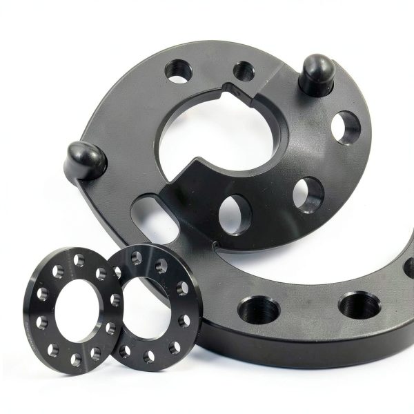 JiiinMiiin 5x4.5/5x4.75 Wheel Spacers 1/2" (12mm) Black 4pcs Set-3