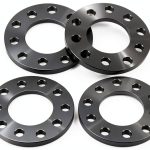 JiiinMiiin 5x4.5/5x4.75 Wheel Spacers 1/2" (12mm) Black 4pcs Set-0