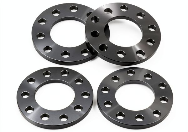JiiinMiiin 5x4.5/5x4.75 Wheel Spacers 1/2" (12mm) Black 4pcs Set-0