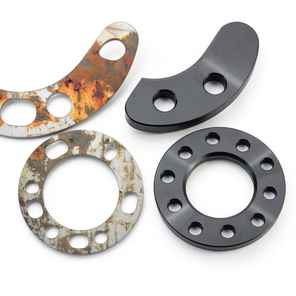 JiiinMiiin 5x4.5/5x4.75 Wheel Spacers 1/2" (12mm) Black 4pcs Set-6