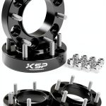KSP 1.25" Wheel Spacers for Tacoma 6 Lug Wheel,4pcs 6x5.5 Hubcentric Spacer fit for 4runner Tundra Fj Cruiser Sequoia,32mm Forged Spacer with 12x1.5 Stud 106mm Center Bore,6x139.7 Aluminum Tire Spacer-0