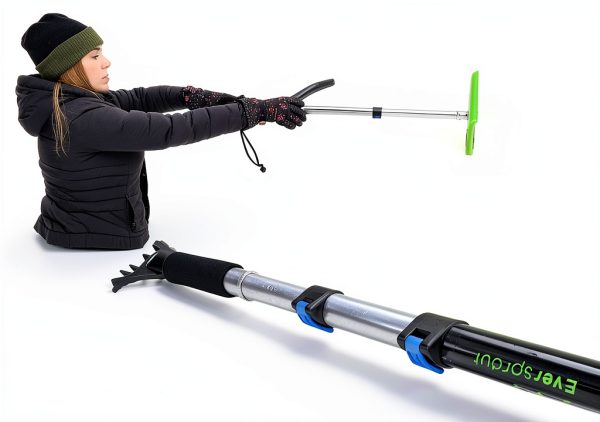 EVERSPROUT Never-Scratch SnowBuster 1.5-to-3 Foot | Premium Snow Removal and Car Cleaner Kit | Extendable Ice Scraper, Snow Broom and 3-Stage Pole | Perfect for SUV/Truck/Car Windshield, Windows, Roof-3