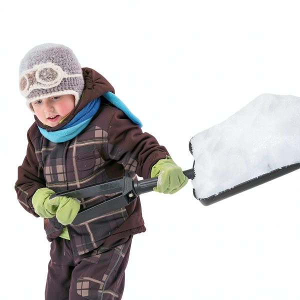 27" Bi-Folding Snow Shovel for Car by FGstyle, Lightweight Aluminum-6