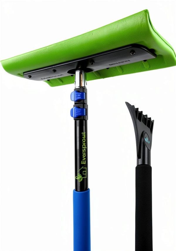 EVERSPROUT Never-Scratch SnowBuster 1.5-to-3 Foot | Premium Snow Removal and Car Cleaner Kit | Extendable Ice Scraper, Snow Broom and 3-Stage Pole | Perfect for SUV/Truck/Car Windshield, Windows, Roof-0
